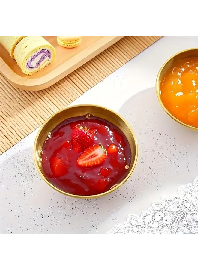 3pcs Stainless Steel Mini Round Sauce Dish Sushi Dipping Bowl Appetizer Dish - Image 5